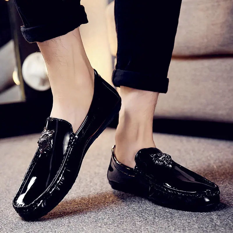 

Men Loafers High Quality PU Leather Shoes Fashion Summer Style Soft Moccasins Men Flats Gommino Causal Shoes