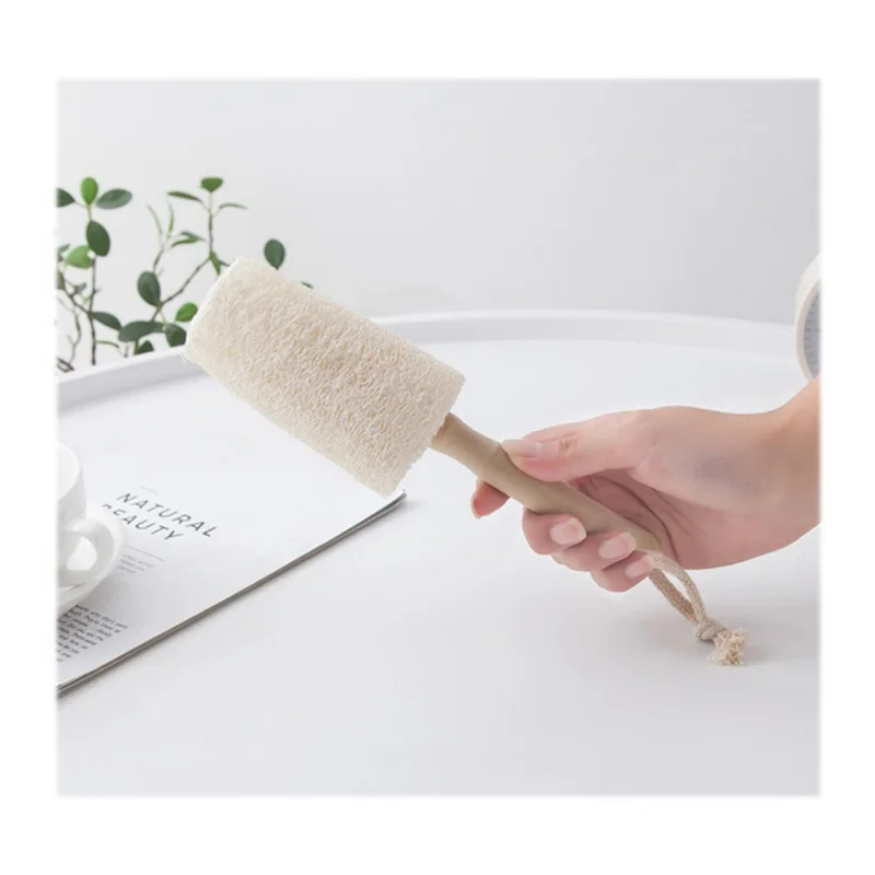 

Kitchen Cleaning Brush Loofah Short Handle Round Dish Brush Bowl Pot Brush Durable Cleaning Tool