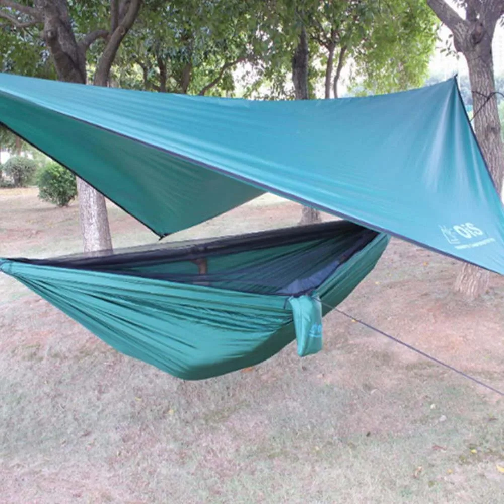 

Awning Hammock Outdoor Diamond Camping Mat Rainproof Sunscreen Mosquito Net Canopy Set X85