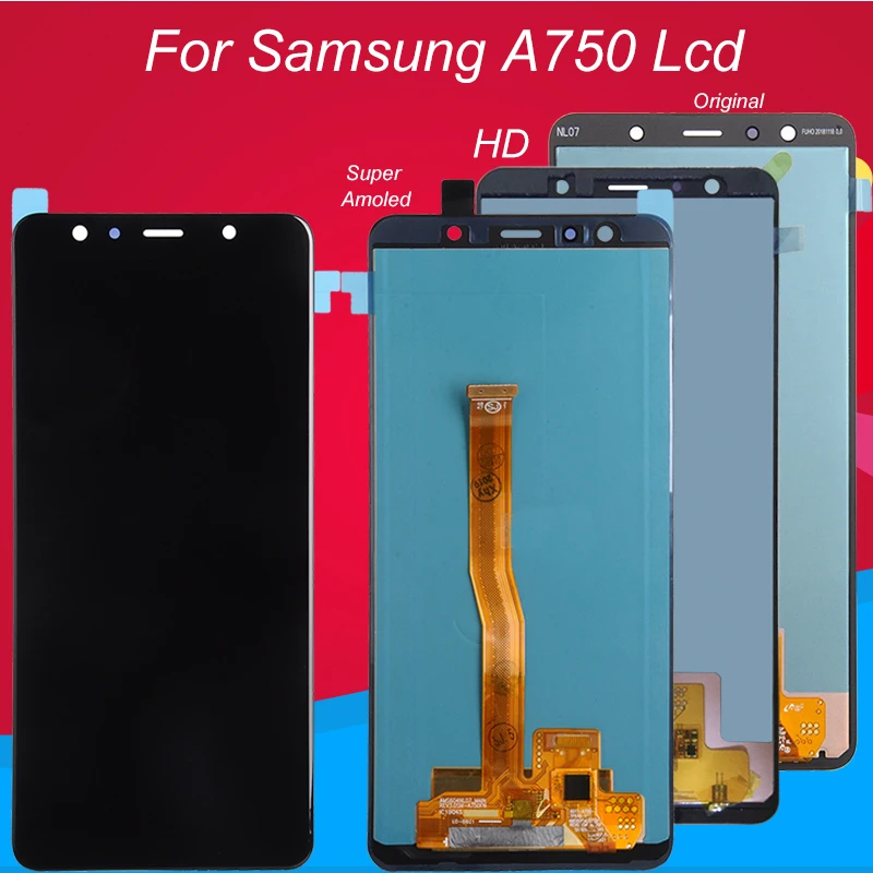 Dinamico Amoled A750 ЖК дисплей для Samsung Galaxy A7 2018 экран сенсорный дигитайзер сборка SM A750F