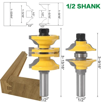 

Woodworking Router Bits Yellow Cutting Shaping Slotiing Tool Parts Set Kit