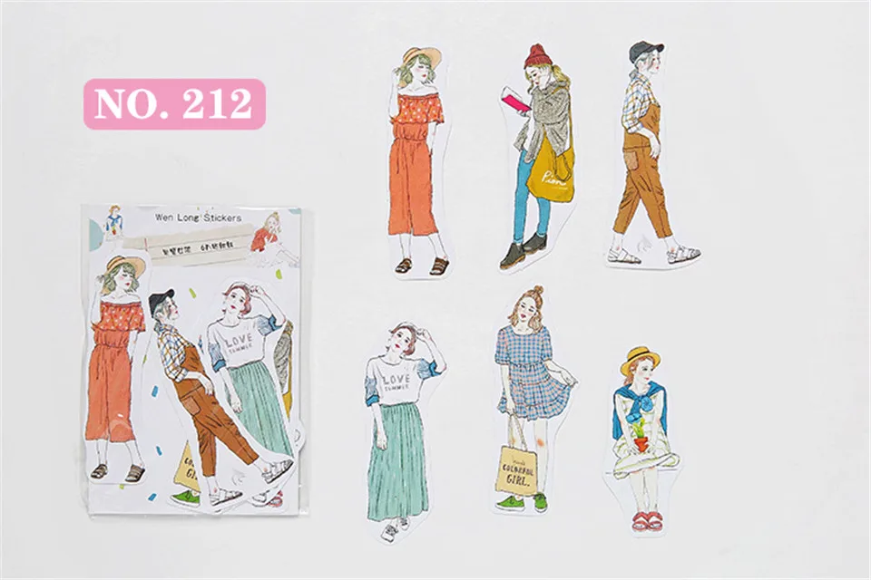 Девушка серии Материал бумажные наклейки s наборы высечки для скрапбукинга Junk Journal TN планировщик фото наклейки в альбом открыток