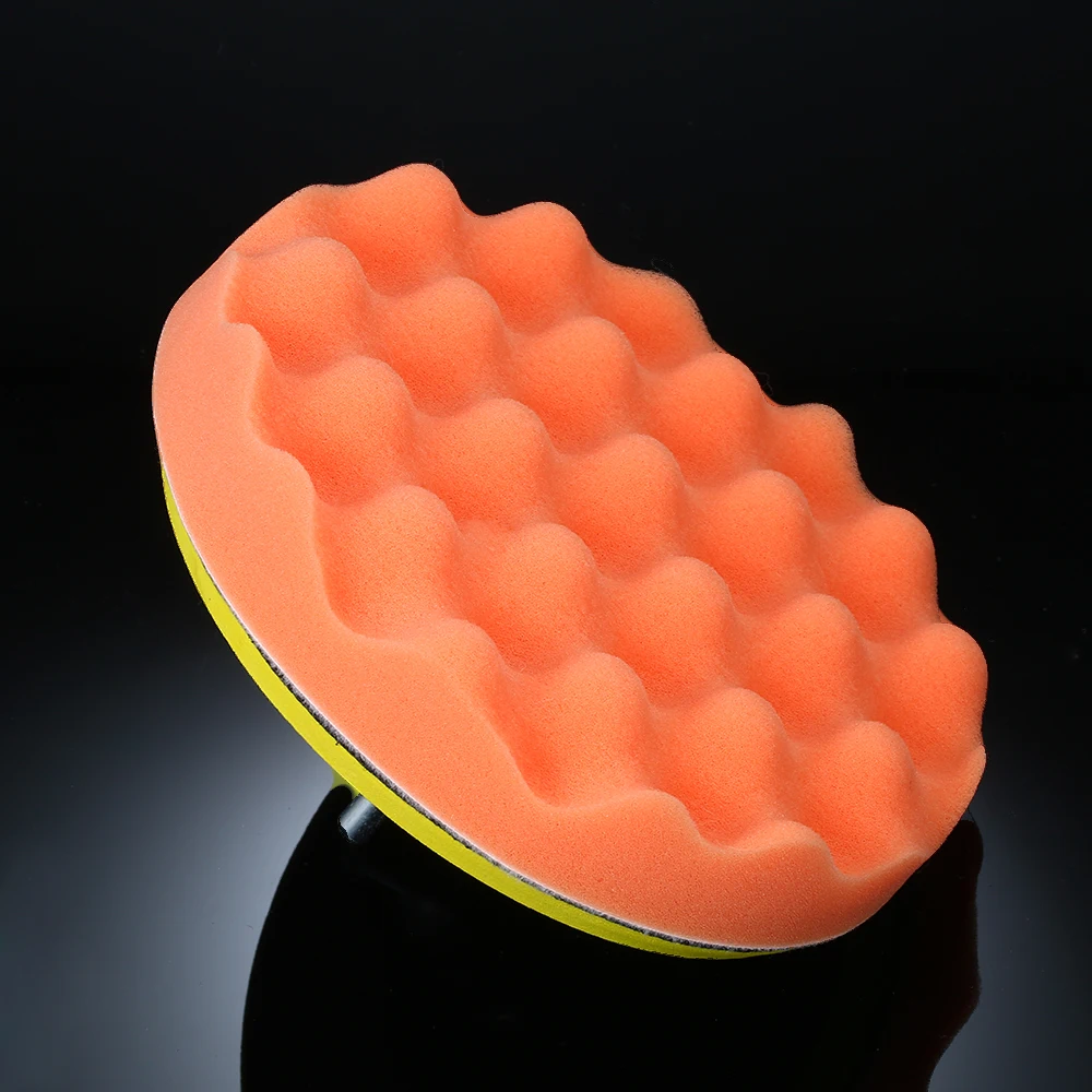 6pcs 4-7inch Car Foam Polishing Wheel Sponge Polishing Waxing Buffing Pad Kits with M14 Drill Adapter Threaded
