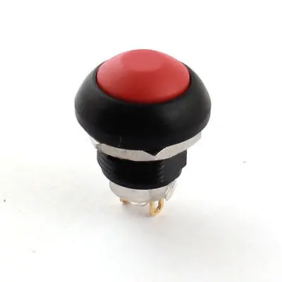

DC36V 2A 12mm Thread SPST Momentary Control Plastic Push Button Switch