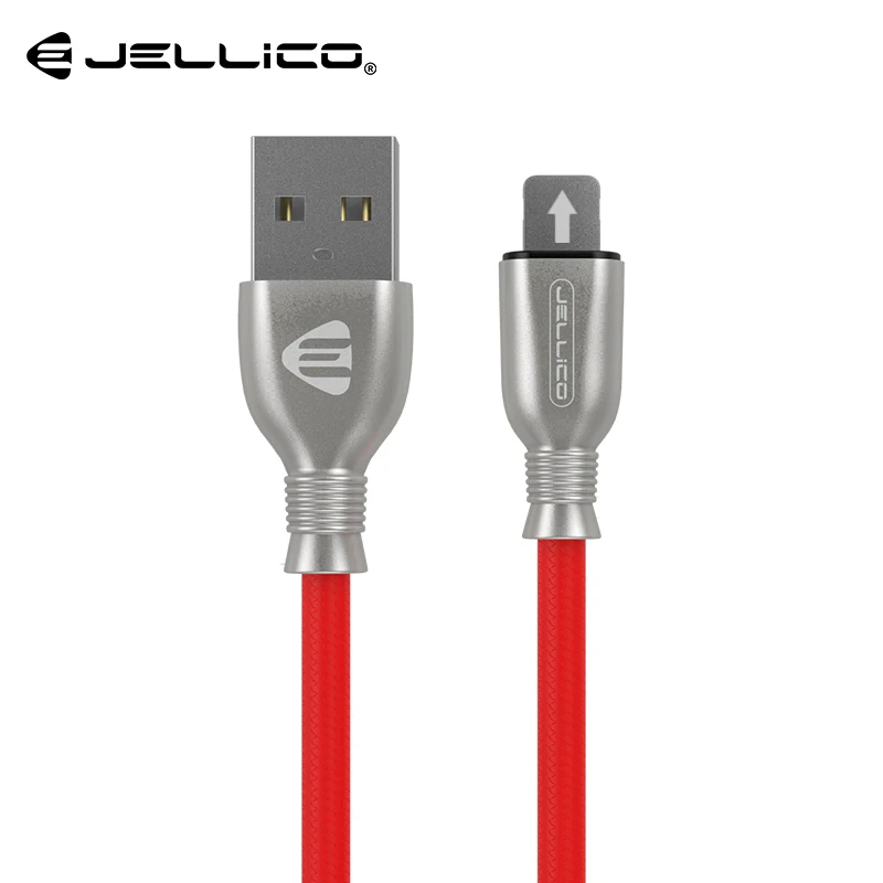 Jellico USB кабель для iPhone быстрое зарядное устройство зарядный кабель для iPhone 7 8 Plus X XS Max XR 5 5S SE 6 6S Plus зарядное устройство провод для iPad - Цвет: Красный