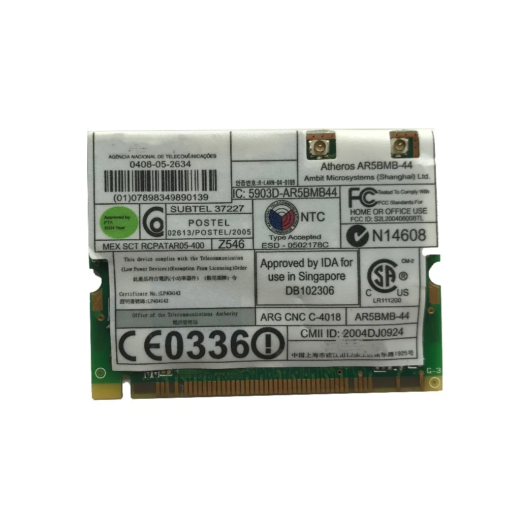 

Original For Lenovo IBM T40 T41 T42 T43 X40 X41 R50 R51 Notebook wireless network card 39T0355 Free shipping