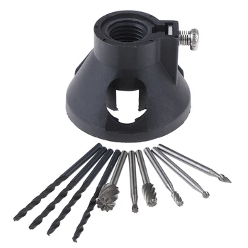 

11Pcs/set Rotary Multi Tool Cutting Guide HSS Router Drill Bits Kit Cutters Sets