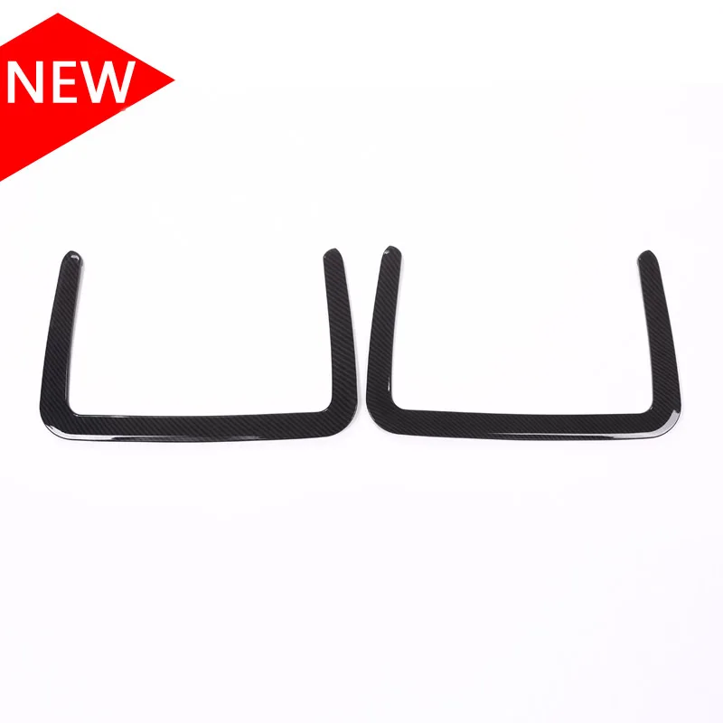 

For Maserati Ghibli For Levante ABS Carbon Fiber Style Plastic Car Rear Row Back Seat Net Bag Frame Trim Car Accessories