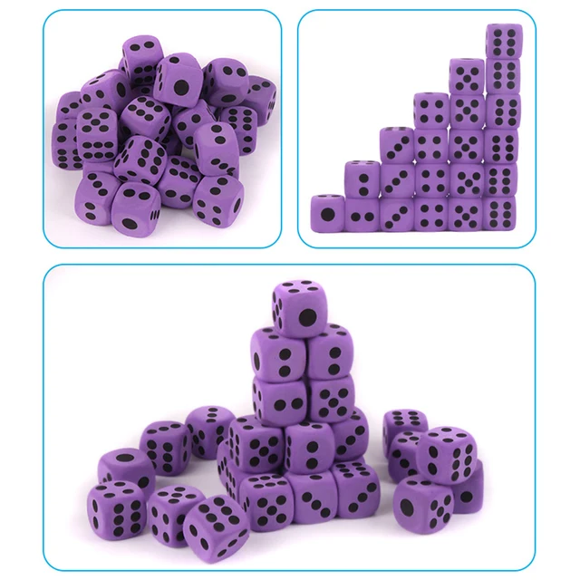 Large EVA Foam Dice Game Entertainment Number Dice Purple Dice Children Toy 2