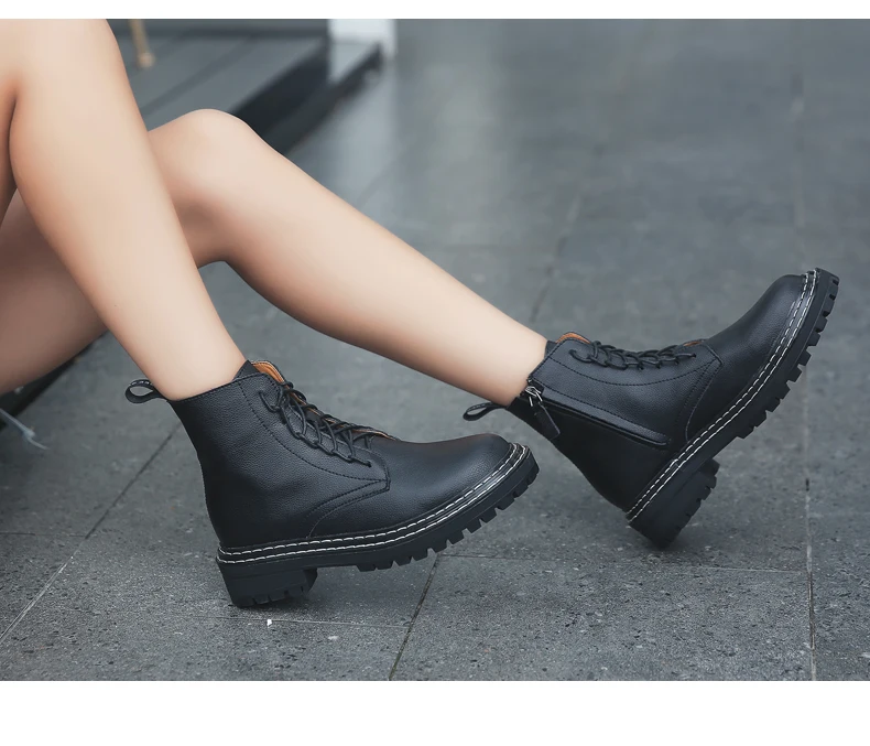 New Woman Shoes Leather Women's New Martin Boots In Autumn and Winter Winter Boots Women Women Boots Outdoor Boots