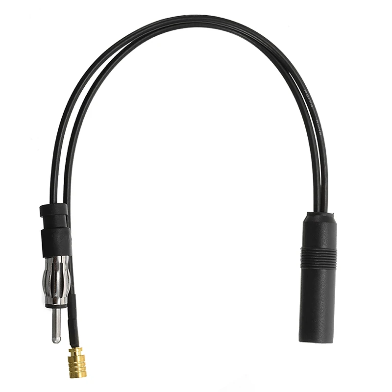 Car SMB Cable Aerial Vehicle DIN Antenna Converter FM/AM Lead Splitter Active Plug Car Radio Aerial Antenna Adapter Accessory