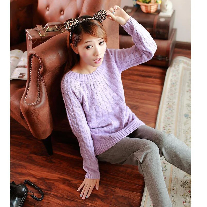 New Spring Women Sweater Red High Elastic Solid Color Knitted Pullovers Casual Female Pull Femme Tops Casacos Femininos | Женская одежда
