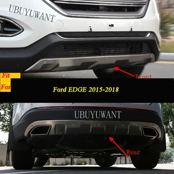 

For Ford EDGE 2015 2016 2017 2018 Rear / Front Protective Panels Stainless Steel Decorative Panels Bumper Protector Body Kit