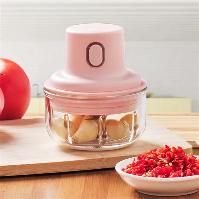 Kitchen Wireless Electric Meat Grinder Food Chopper Mini Stainless Electric Meat Chopper