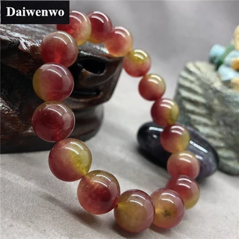 

Natural Watermelon tourmalin Bracelet Beads 6-12mm DIY for Women Single Bangle