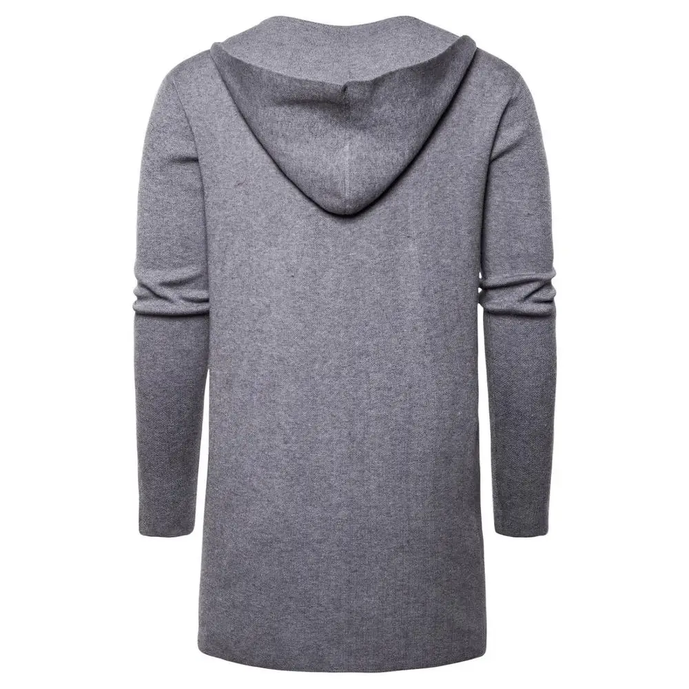 Najtaniej Nowy sweter męski jednolity pulower dorywczo sweter z kapturem jesienno zimowy ciepły Femme męskie ubrania Slim Fit Jump