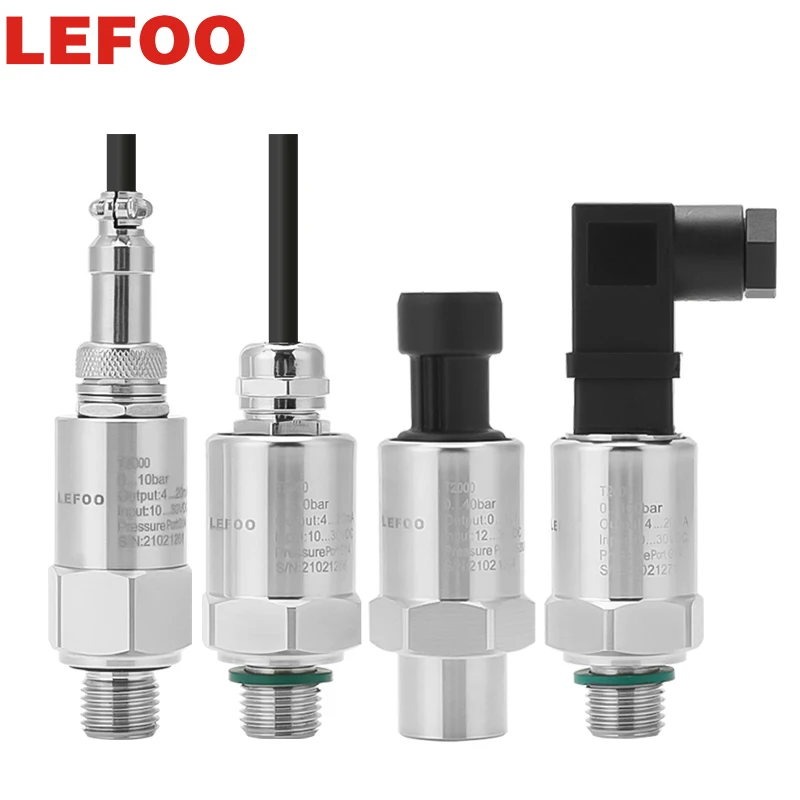 Water Oil Gas Pressure Transmitter 4-20ma Sensor Ceramic Core Transducer For Fire Fighting LEFOO | Инструменты