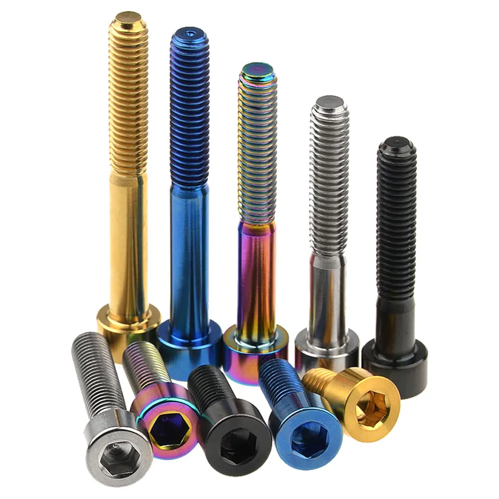 Титановый титановый Ti болт Xingxi M6X10 15 18 20 25 30 35 40 45 50 55 60 65 мм клеммный винт для