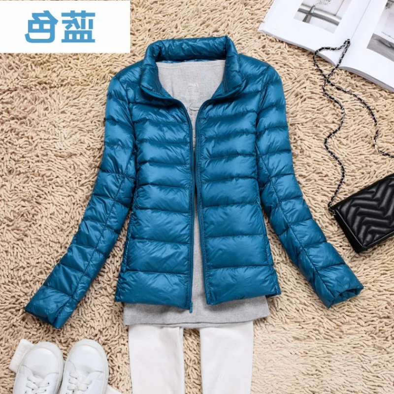 puffy coats 2020 New Casual 90% Ultra Light White Duck Down Jacket Women Autumn Winter Warm Coat Lady Plus Size Jackets Female Hooded Parka maxi puffer coat