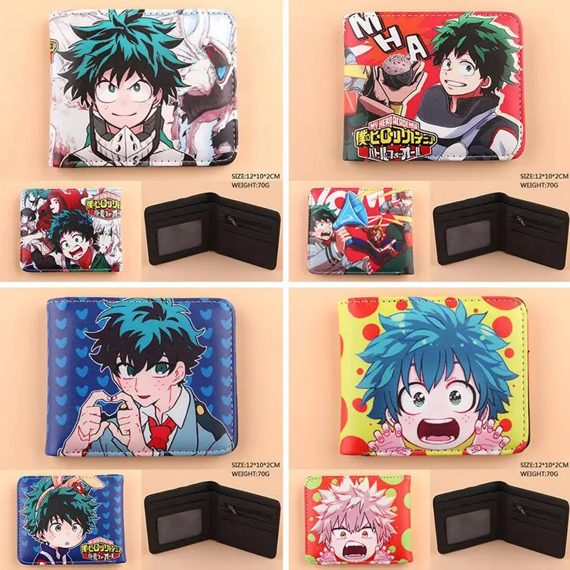 Anime Boku No Hero Academia Wallet Women Men My Hero Academia Coin Purses Unisex Money Bag