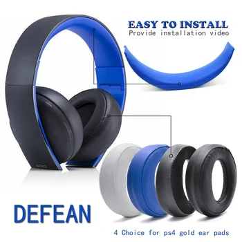 

Tonbux Soft Wireless Headphone Ear Pad Cushion Earmuff Cover For SONY PlayStation Gold Wireless PS3 PS4 7.1 Headset Earpads