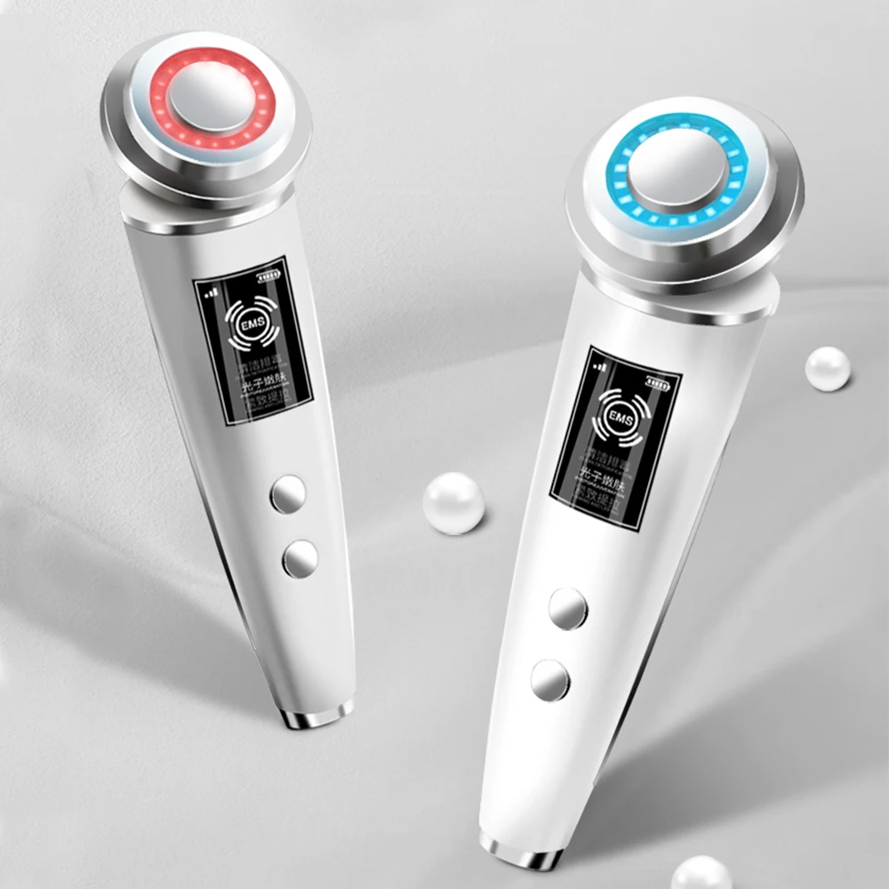  USB Facial Mesotherapy LED Photon Face Lifting Tighten Wrinkle Remover Skin Care Face Massager Skin