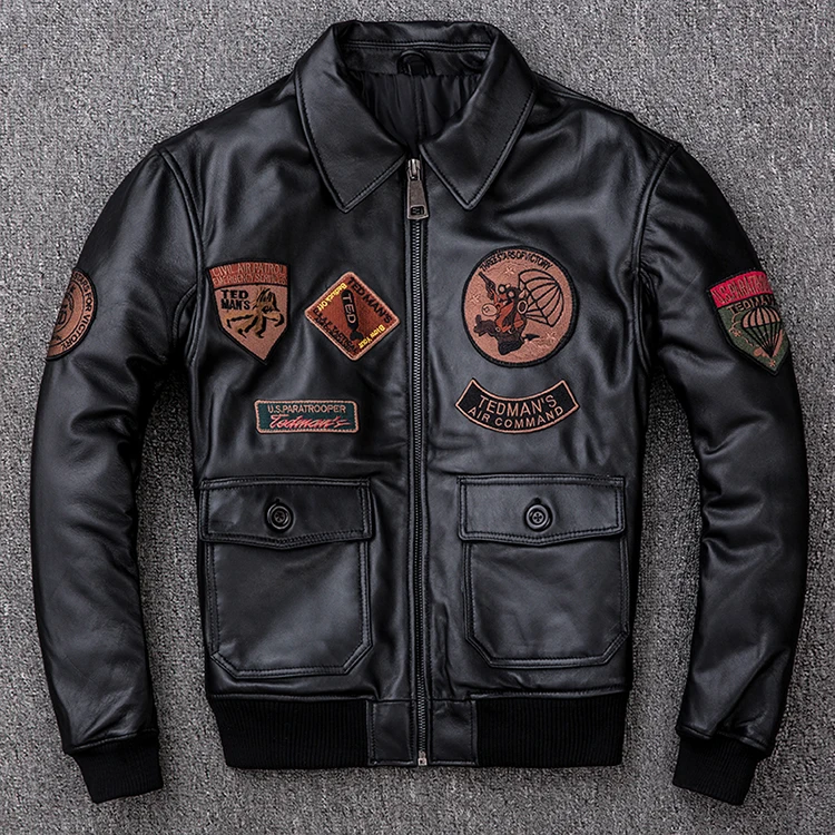 Правило специальные воздушные силы пилот кожаная куртка G1 овечья кожа кожаный мотоциклетный костюм мужчины и хлопковое пальто