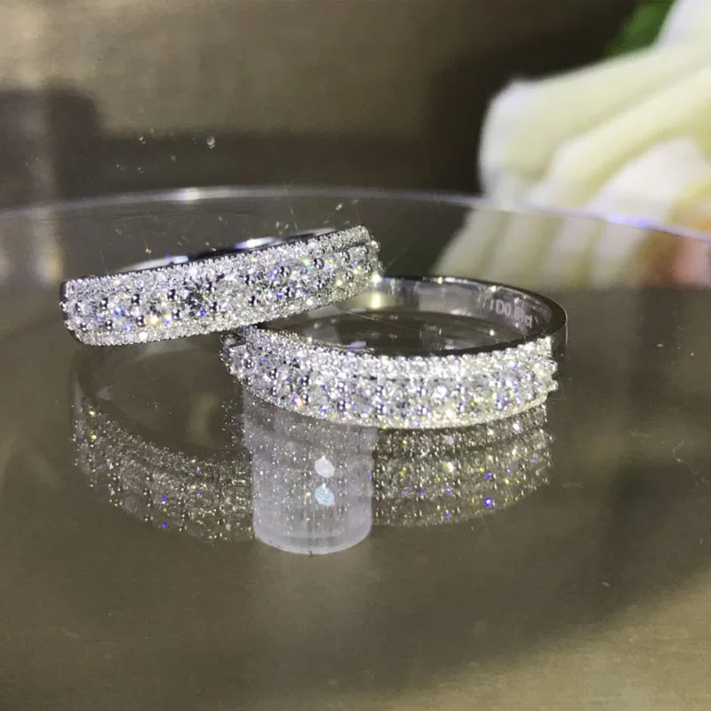 18k Золотое кольцо с бриллиантом для помолвки и свадьбы 0.5ct натуральное Кольцо C настоящим бриллиантом ювелирные изделия имеют сертификат 09