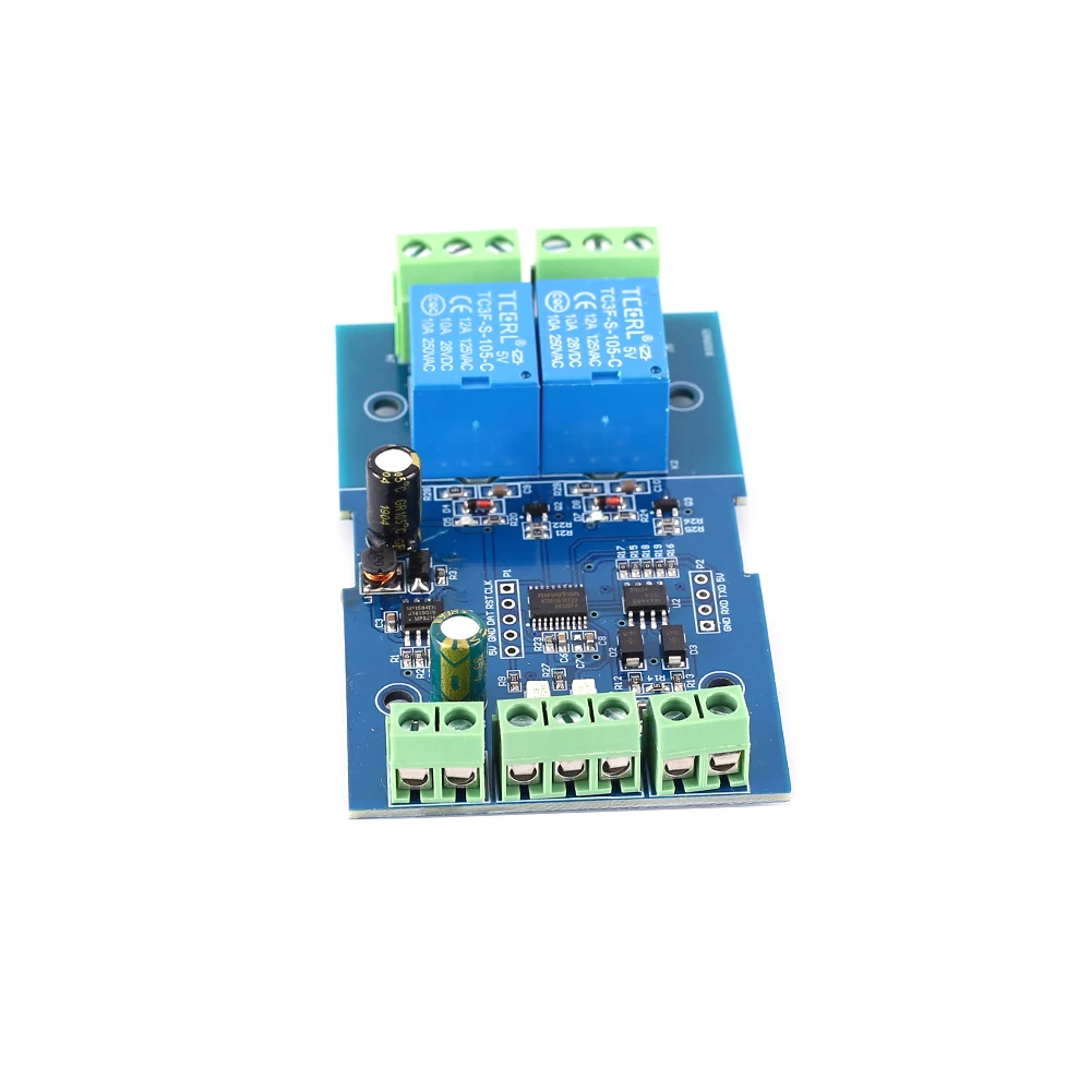 Двойной модуль реле Modbus 2 бит Modbus-RTU переключатель сигнала вход выход RS485 ttl контроллер