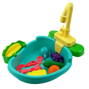 

Non Toxic Electric Mini Dishwashing Basin Toy Set Early Education Kids Gift Washing Pool Bird Feeder With Faucet Play House