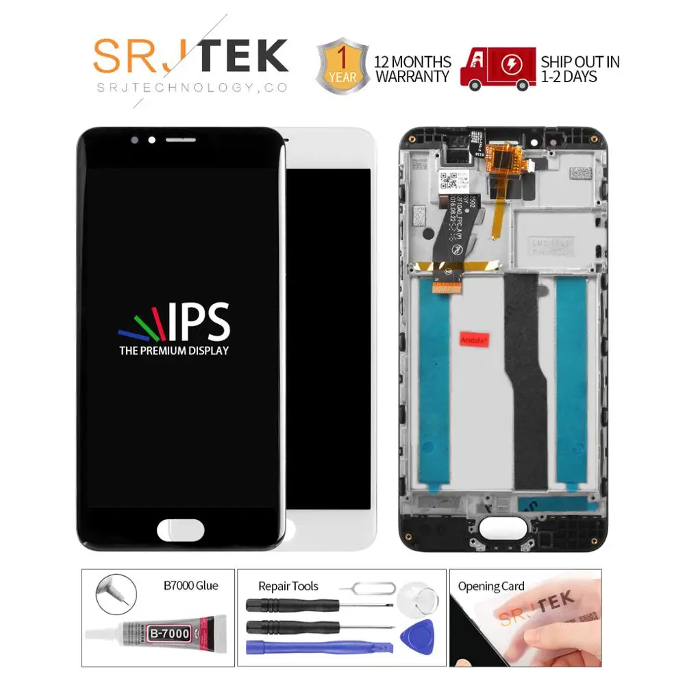 Скидка 100% протестированный 5,2 дюймов 1280x720 для Meizu M5S Meilan 5S ЖК дисплей кодирующий преобразователь сенсорного экрана в сборе запасные части M612H M612M