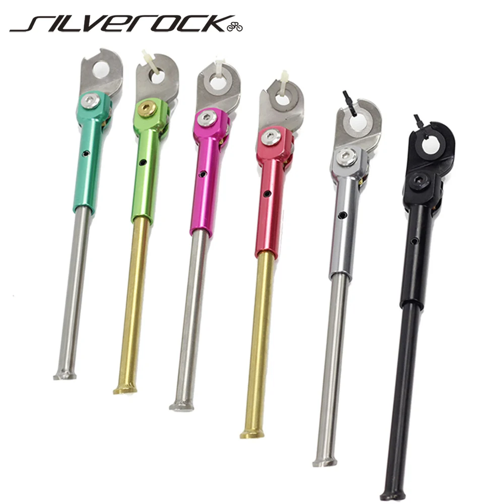 SILVEROCK Titanium 16inc, подставка для Бромптона, 3, 60 щуки, поворот, складная подставка для парковки велосипеда, легкие детали для велосипеда, 88 г - изображение