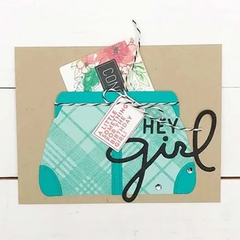 

JC Women Handbag Tote Bag Metal Cutting Dies Scrapbook Die Cut Card Make Stencil Craft Paper Knife Mold Mould Model Decoration