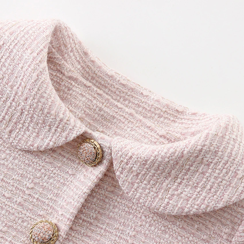 2020 spring new girls dresses for children sweet and cute baby small fragrance wind long-sleeved net yarn princess Dress Mesh