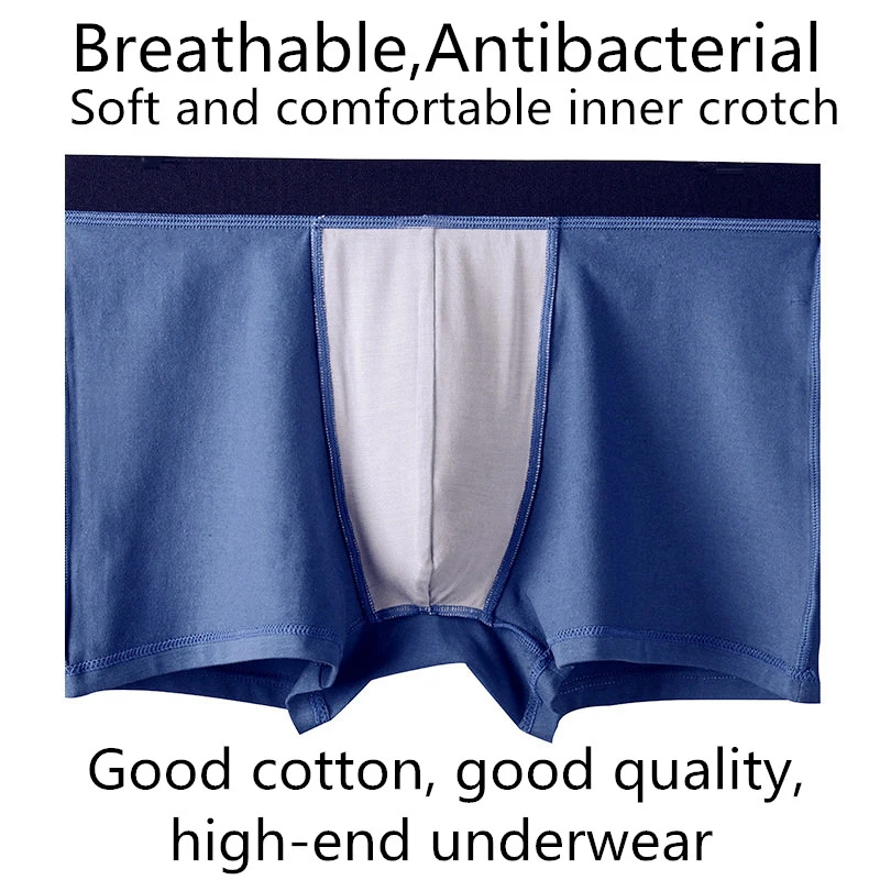 6 Pcs/Lot Men's Underwear Good Cotton Man Panties Comfortable Men Underpants Suitable Weight 55kg To 120kg Wear Good Briefs