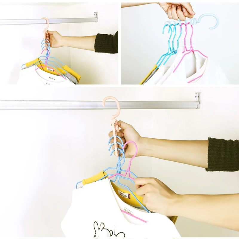 Пластиковая 5 круг многослойная ветрозащитная вешалка для одежды органайзер