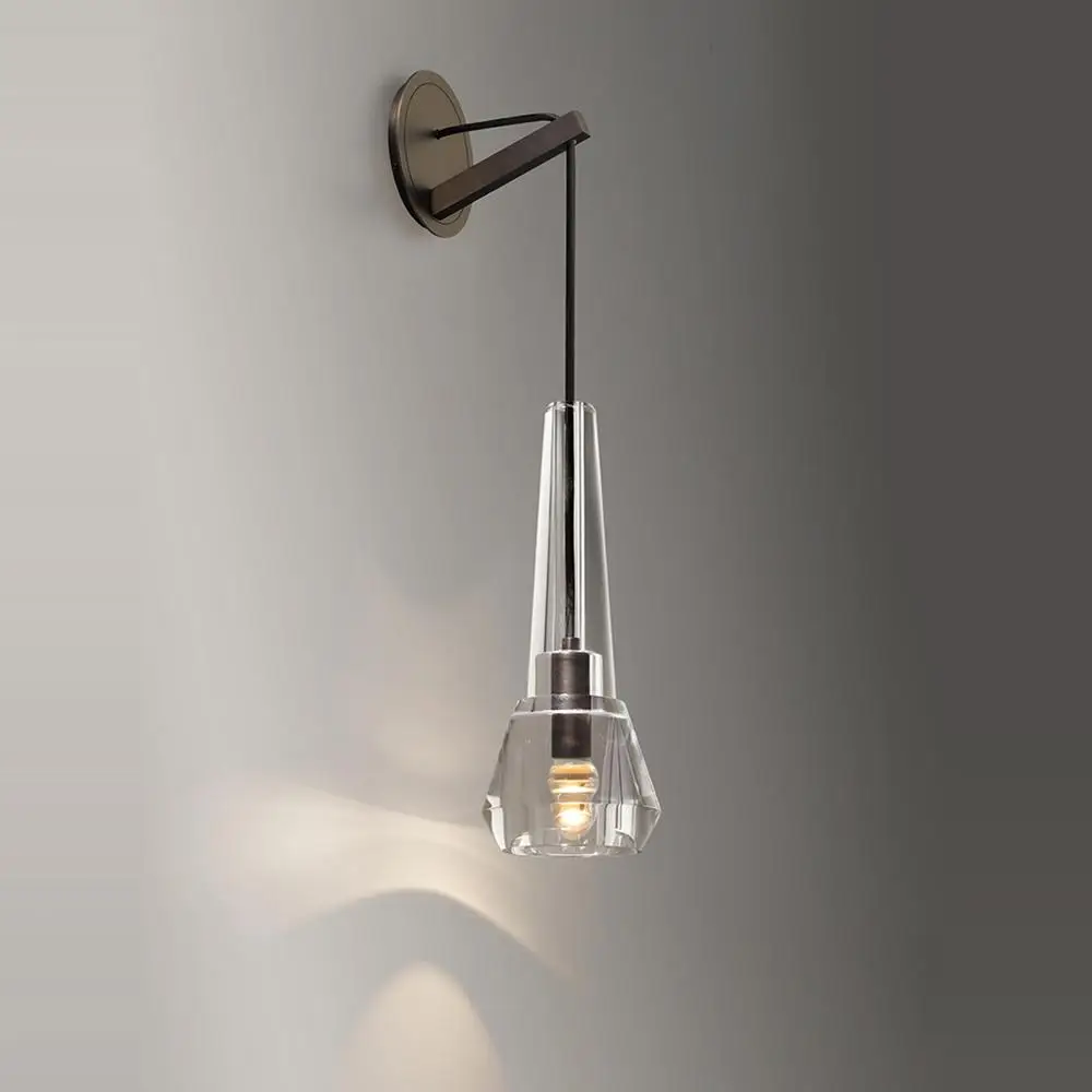 

g4 LED Modern Copper Crystal Gold Clear LED Lamp LED Light Wall lamp Wall Light Wall Sconce For Bedroom Corridor