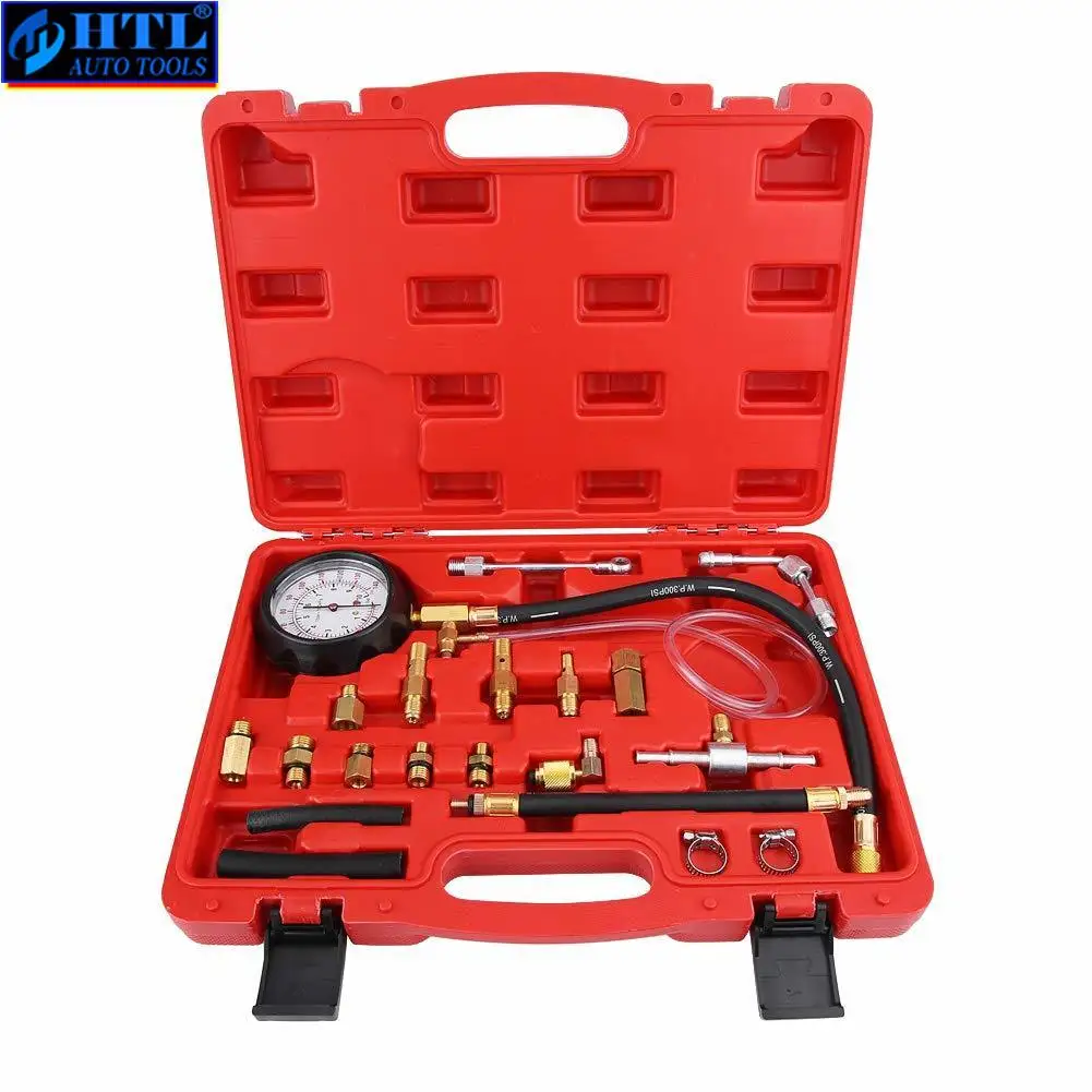 

Fuel Pressure Gauge Auto Diagnostics Tools Injection Pump Injector Vehicle Detection Gasoline System Tool Red