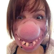 Mascarilla de látex de payaso para adultos, accesorios de Cosplay, banda elástica humorística, máscaras de fiesta de Halloween