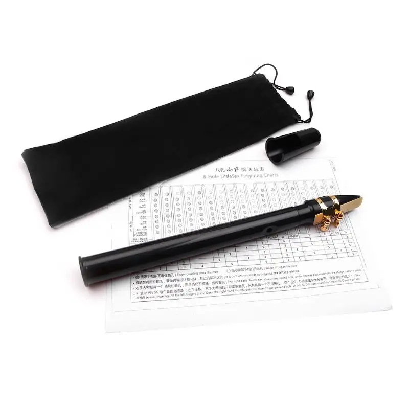 

Mini Pocket C Key Saxophone Sax ABS with Alto Mouthpieces 2pcs Reed with Carrying Bag Woodwind Instrument for beginners