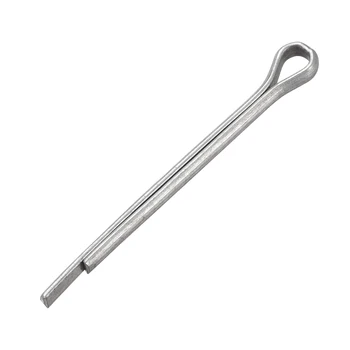 

uxcell Split Cotter Pin 1/8 inch x 1 31/32 inch Carbon Steel 2-Prongs Silver 50Pcs