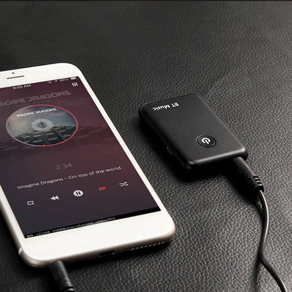 2 в 1 5,0 Bluetooth приемник передатчик 3,5 мм AUX стерео аудио круглый беспроводной Bluetooth адаптер для автомобиля ТВ ПК динамик наушники