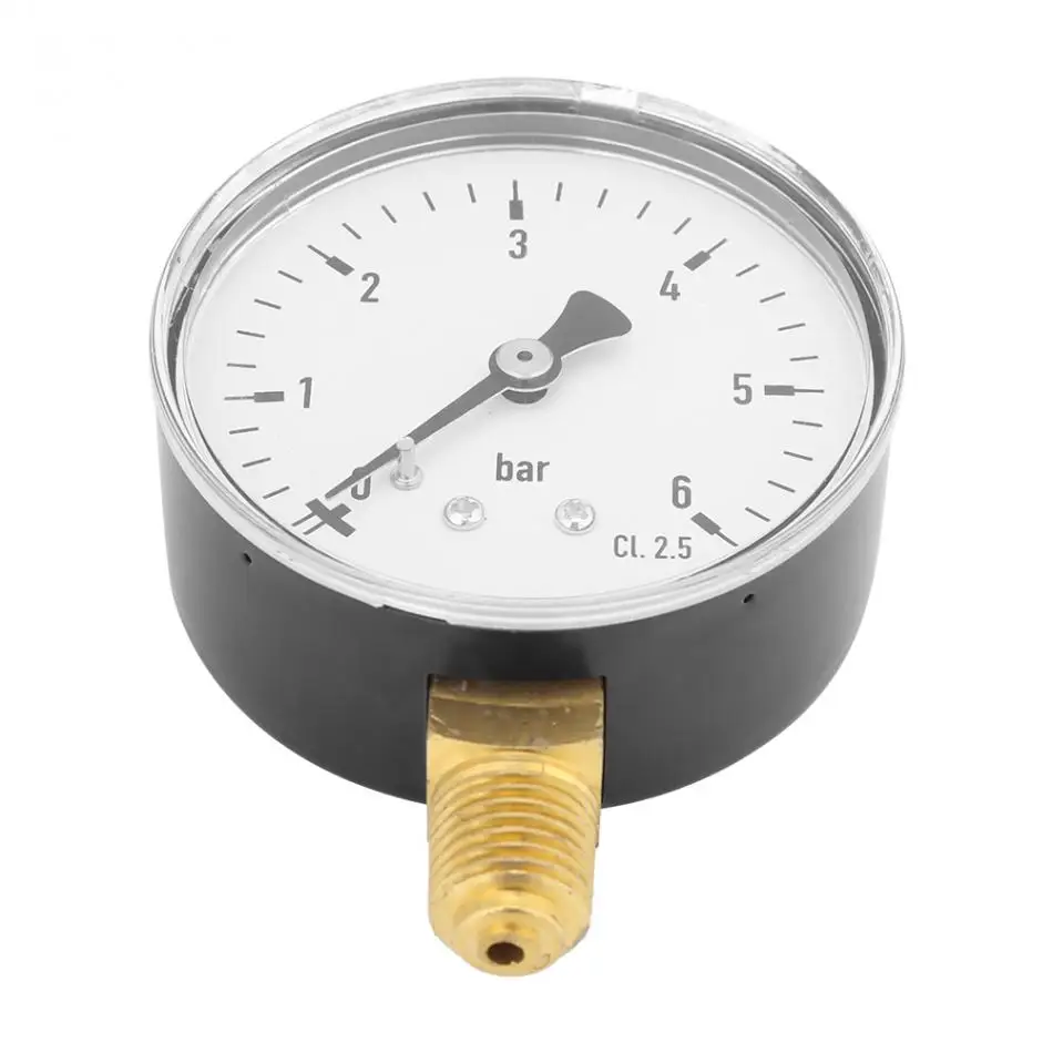 ZUQIEE Air Oil Water Pressure Gauge 1/4 Inch NPT 0-10 Bar Side Mount Manometer ZUQIEE Air Oil Water Pressure Gauge 1/4 Inch NPT 0-10 Bar Side Mount Manometer