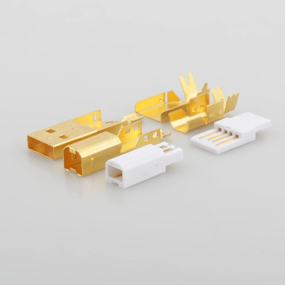 Hi End позолоченный USB разъем A + B Тип для DIY кабель сделано в Тайване|plug type|type bplug type b |