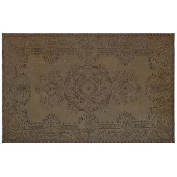 

Handmade Brown Vintage Overdyed Turkish Area Rug 168x258 Cm-5'6''X8'6''