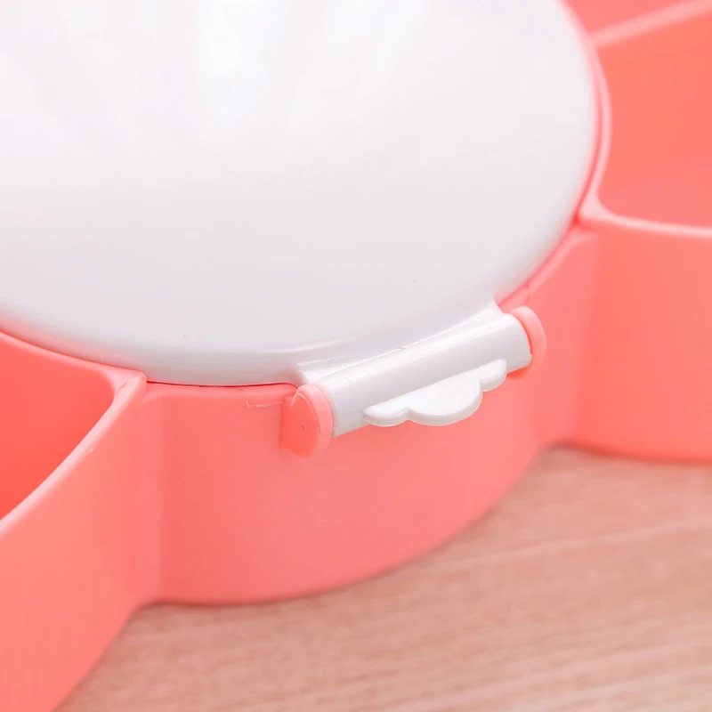 Desktop storage box cosmetic box plastic compartment with cover mirror box dressing table finishing box