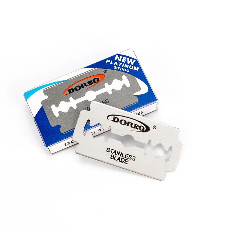 

10/100Pcs Double Side Blades Safety Sharpy Men's Razor Shaving Blades Stainless Steel Classical Manual Hairdressing Haircut Tool