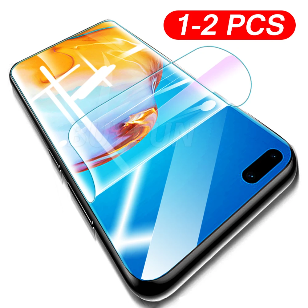 Гидрогелевая пленка для Huawei P40 pro p40 lite E 5G 4G Защитная экрана P30 P20 мягкая с полным