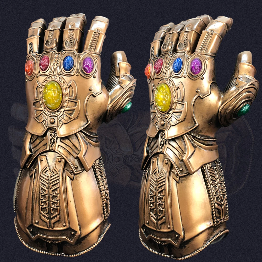 Перчатки Thanos Infinity Gauntlet Avenger Infinity War, косплей, супергерой, Мститель, танос, латексные перчатки, Вечерние перчатки на Хэллоуин