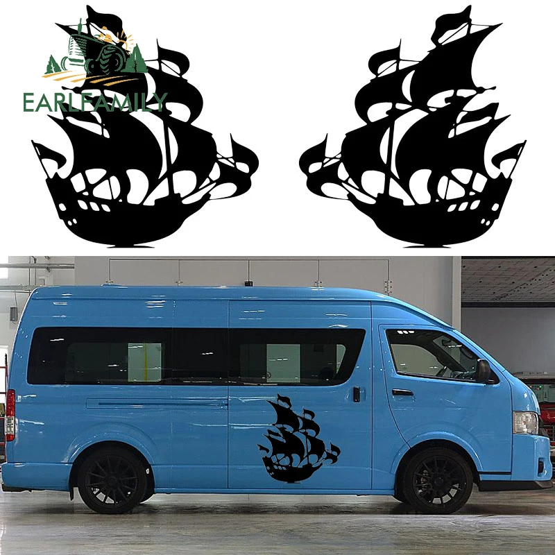 EARLFAMILY 2 шт. графика корабля (по одному с каждой стороны) виниловый Графический